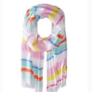 Kate Spade cape stripe Oblong Scarf lightweight